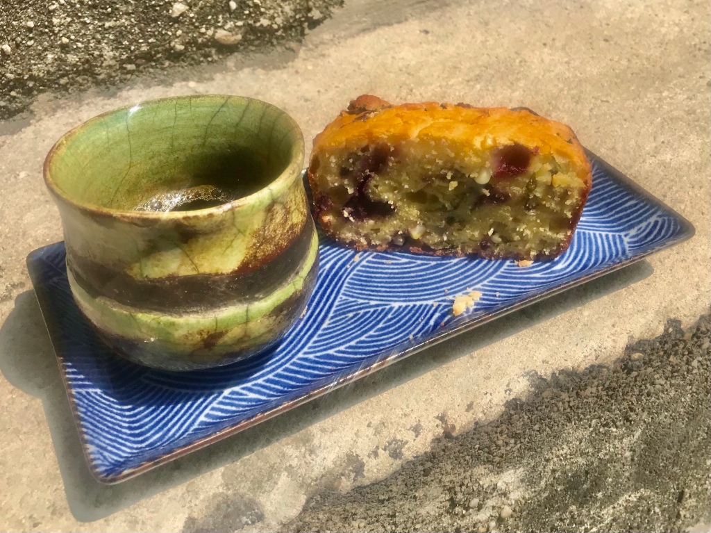 Bake your blueberry basil cornbread, and eat it, too!